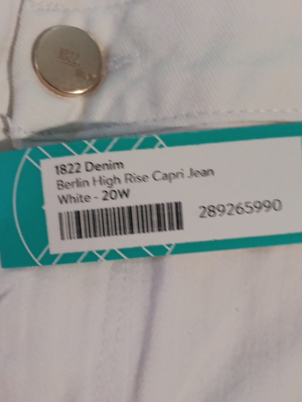 1822 Denim White Jeans - Picture 3 of 5